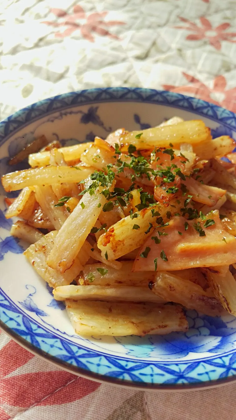 長芋とハムのバター醤油炒め|みかんさん