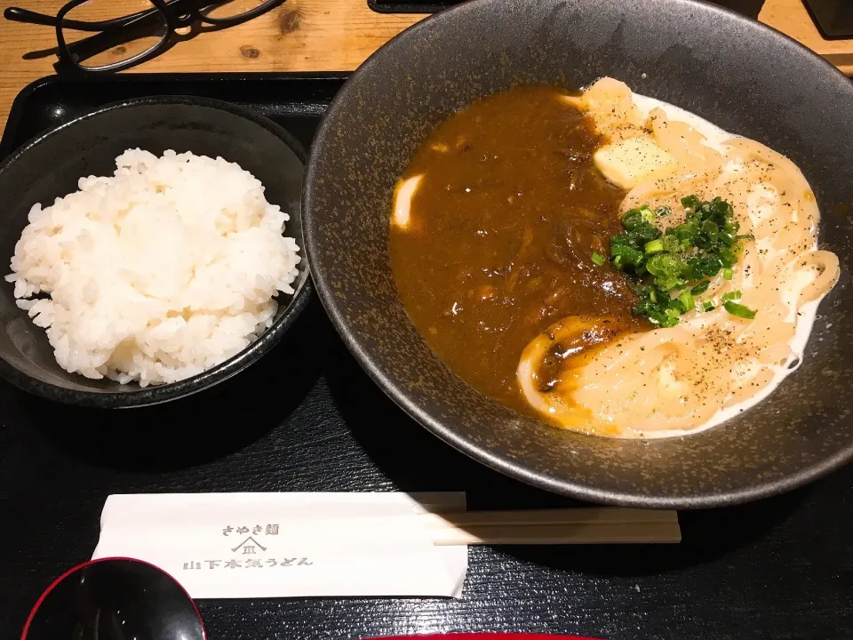 カレボナーラうどん＆ごはん|chan mitsuさん