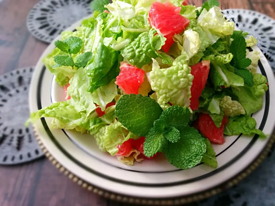 桜央里さんのお料理*
～白菜とグレープフルーツのサラダ🥗✨～ピンクVer|ことり*さん