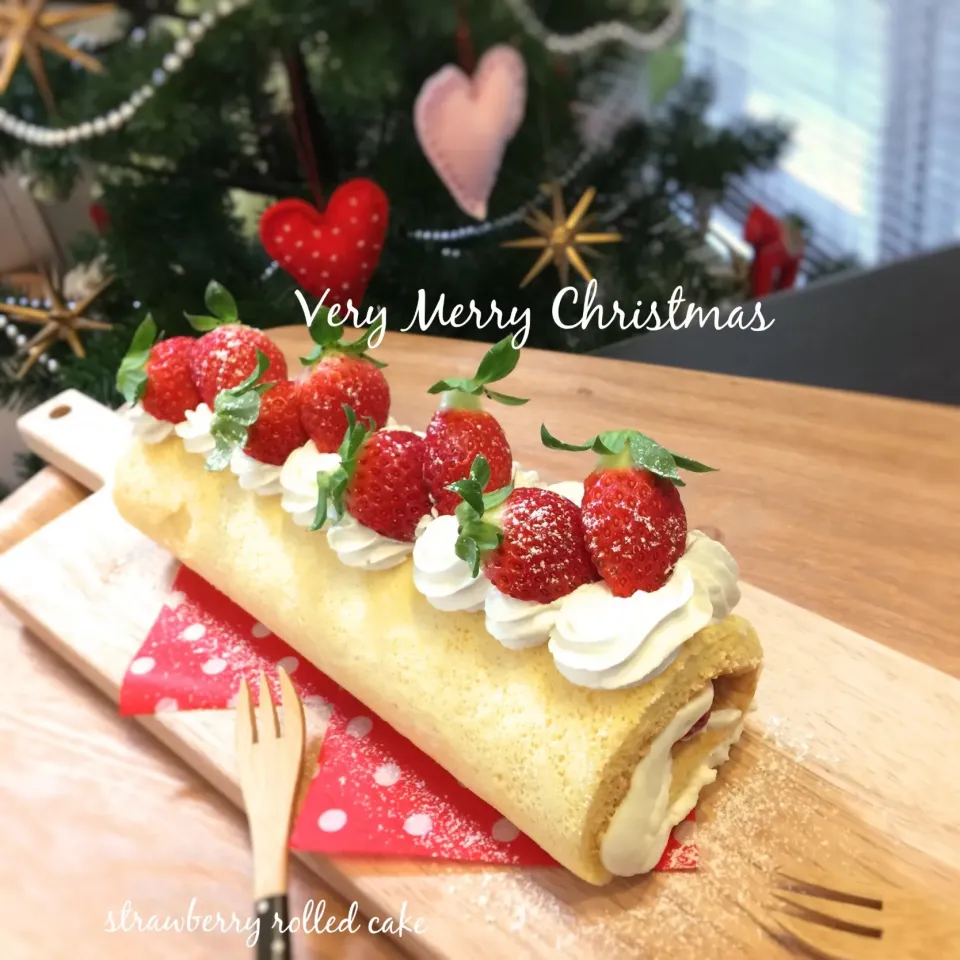 クリスマス☆ロールケーキ♡|yokkoiroさん