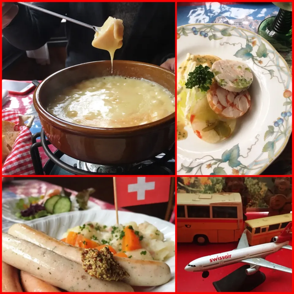 今年もチーズフォンデュ🧀ʕ-̼͡-ʔ🇨🇭|七海さん