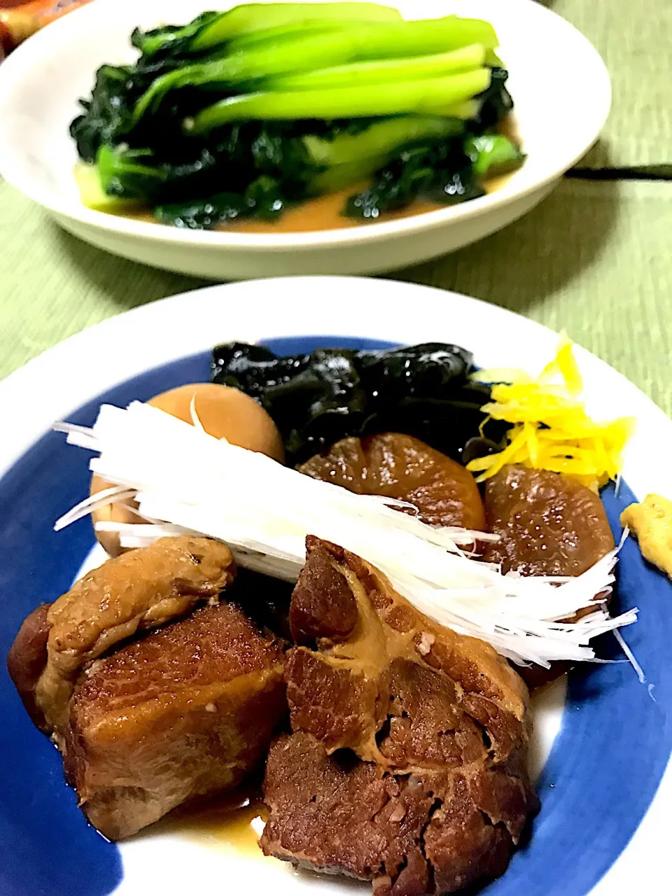 豚の角煮(3日目)ターサイの炒め物|Hiropanさん