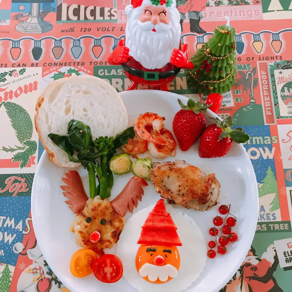 Snapdishの料理写真:☆クリスマスランチプレート☆|chikakoさん