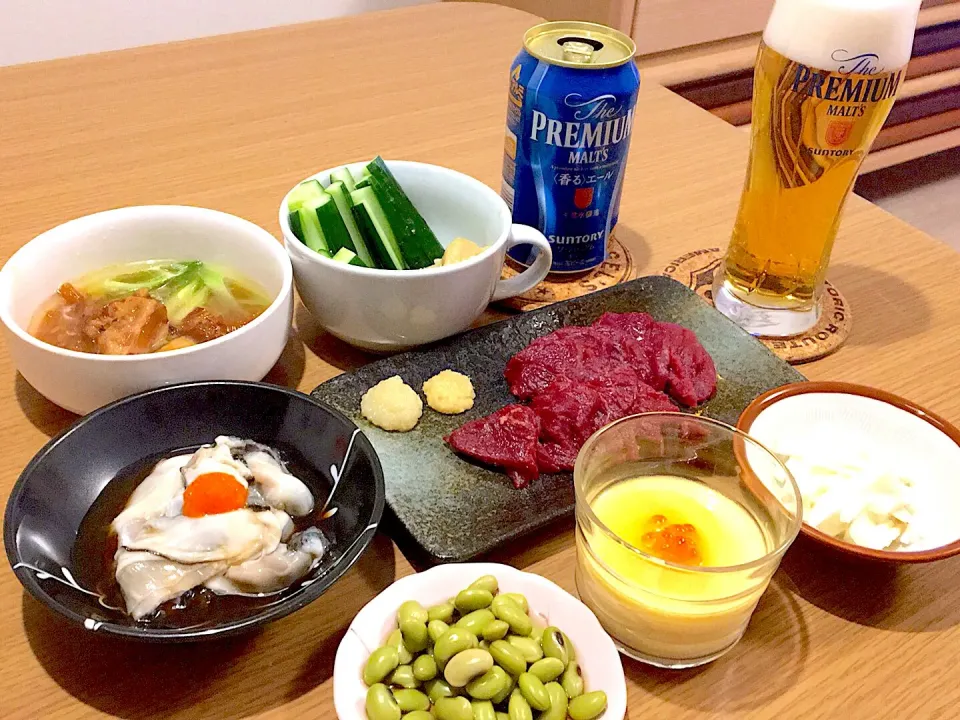 Snapdishの料理写真:お酒がすすむおつまみ夕飯|あやのさん