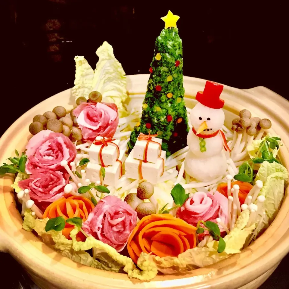 豚薔薇クリスマス鍋🎄✨|shimakichi0426さん