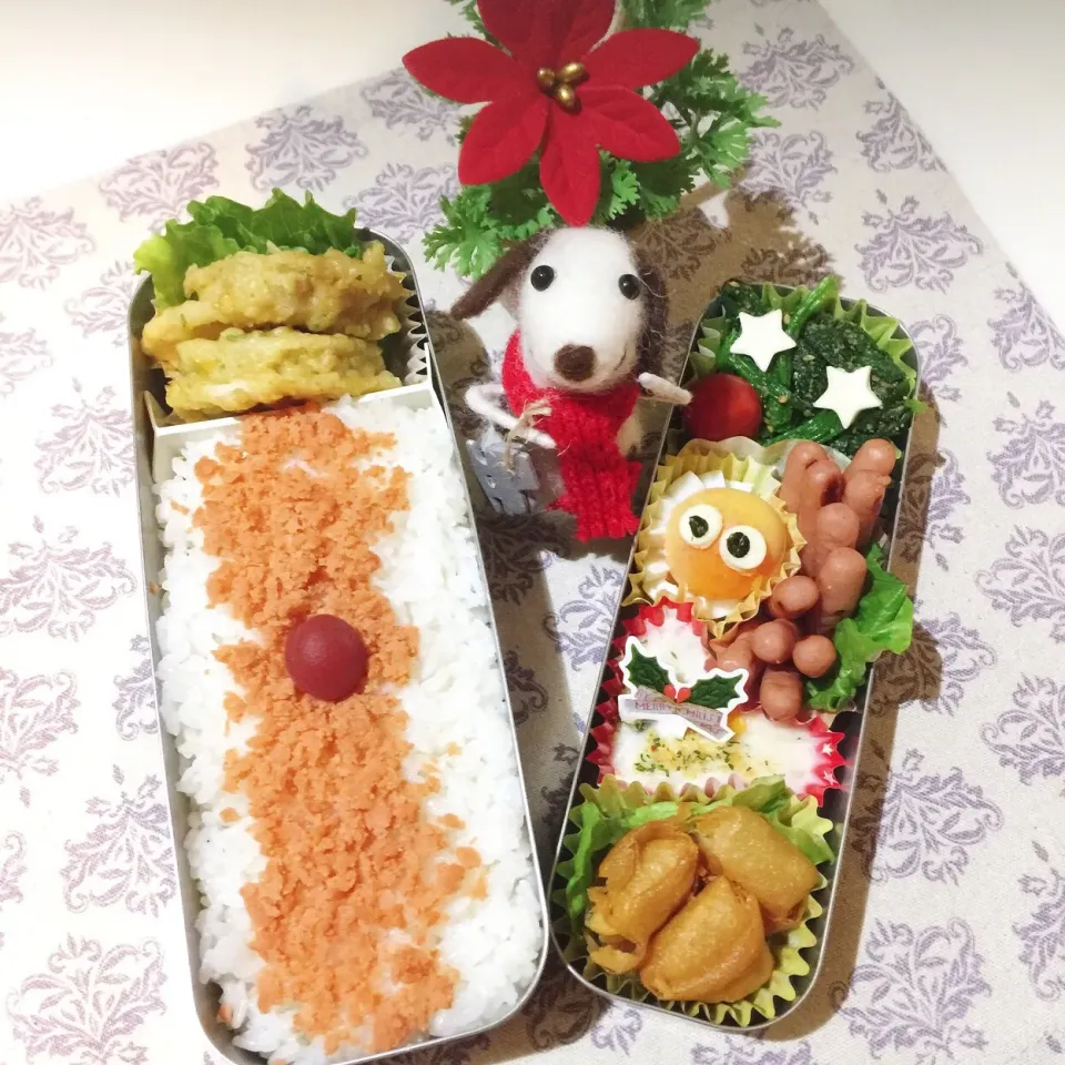 Snapdishの料理写真:12/18❤︎旦那さんの日の丸弁当❤︎
#お弁当 #お昼ごはん #旦那さん弁当 #ランチ #クリスマス|Makinsさん