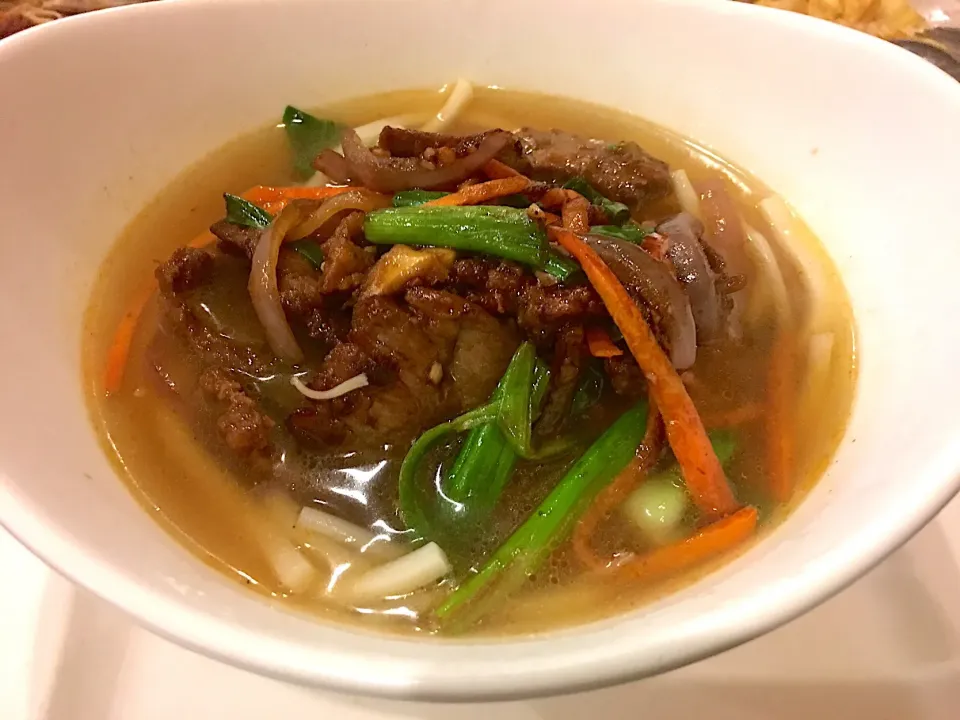 Beef Udon Noodle Soup #udon  #beefnoodles  #soup|🌺IAnneさん