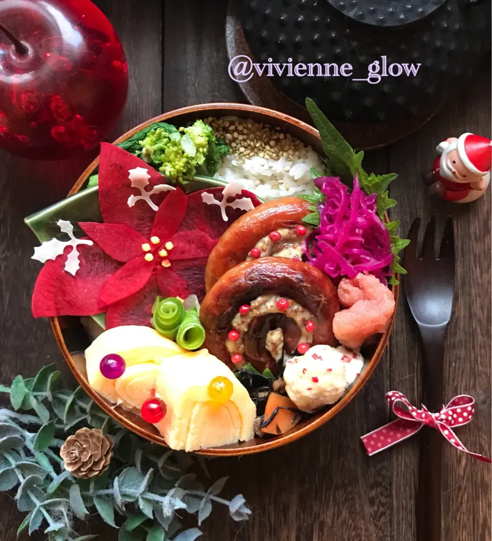 クリスマス トルネードウインナー弁当|vivienne_glowさん