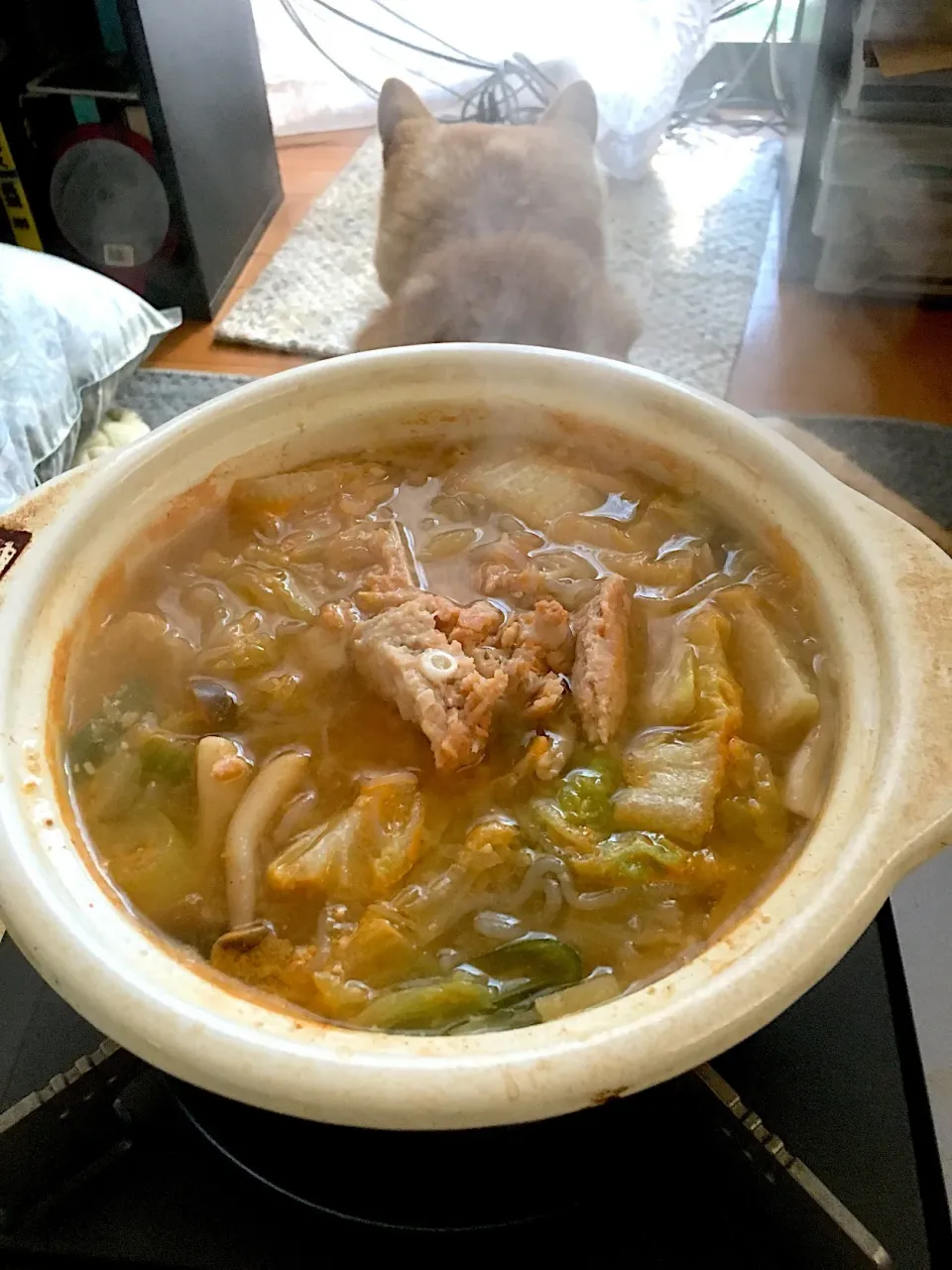 夜勤明け鮭の中骨水煮缶を使った簡単鍋・寒さが日に日に増してくるよ〜🍲|Tarou  Masayukiさん