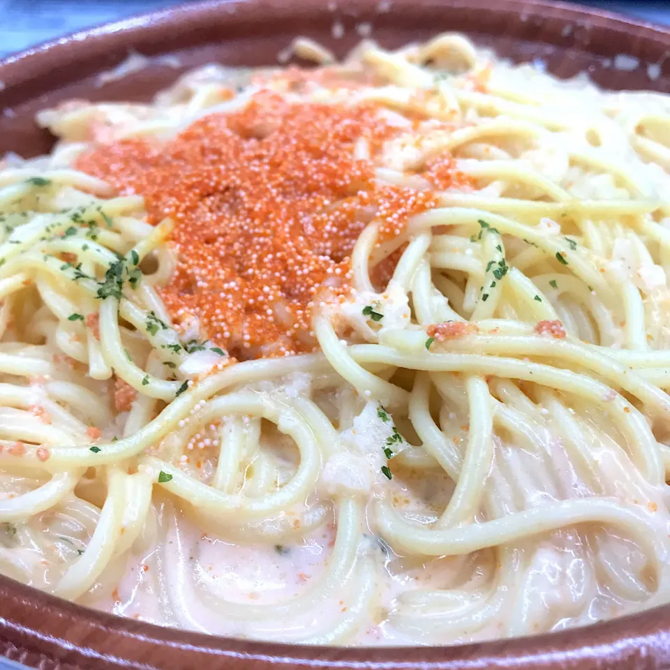 明太子クリームパスタ(◍•ڡ•◍)❤|いつみさん