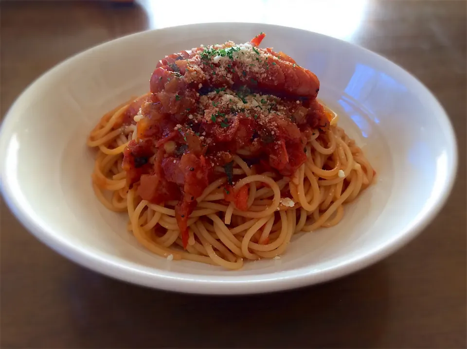 和風トマトソースパスタ🍅|いく❤️さん