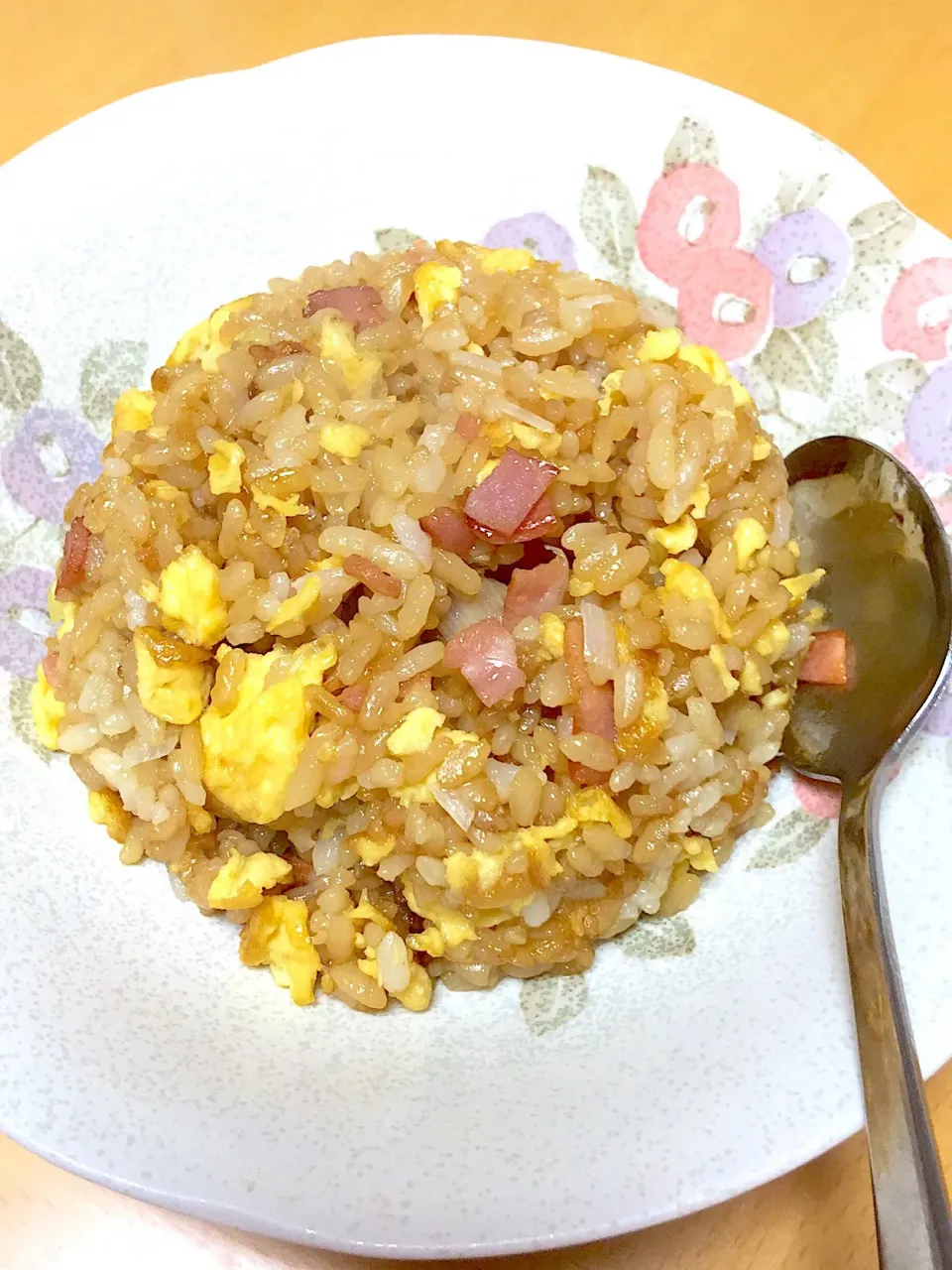 うちの長男が作った炒飯|明月さん