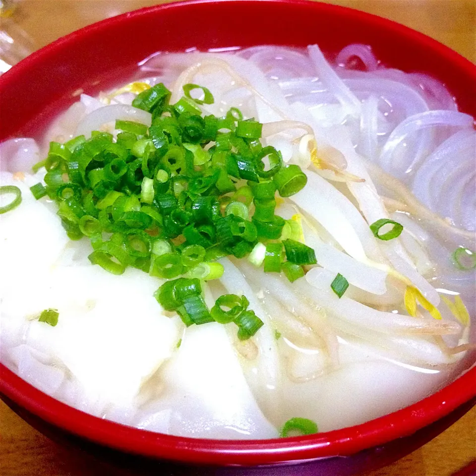 塩ワンタン麺🍜マロニーでね〜🤗❤️ #ヘルシー  #美味しい|まいりさん