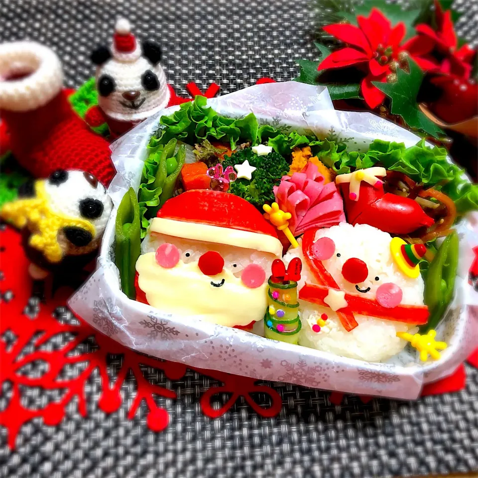 クリスマス🎄女子高生二女弁当|にゃるさん