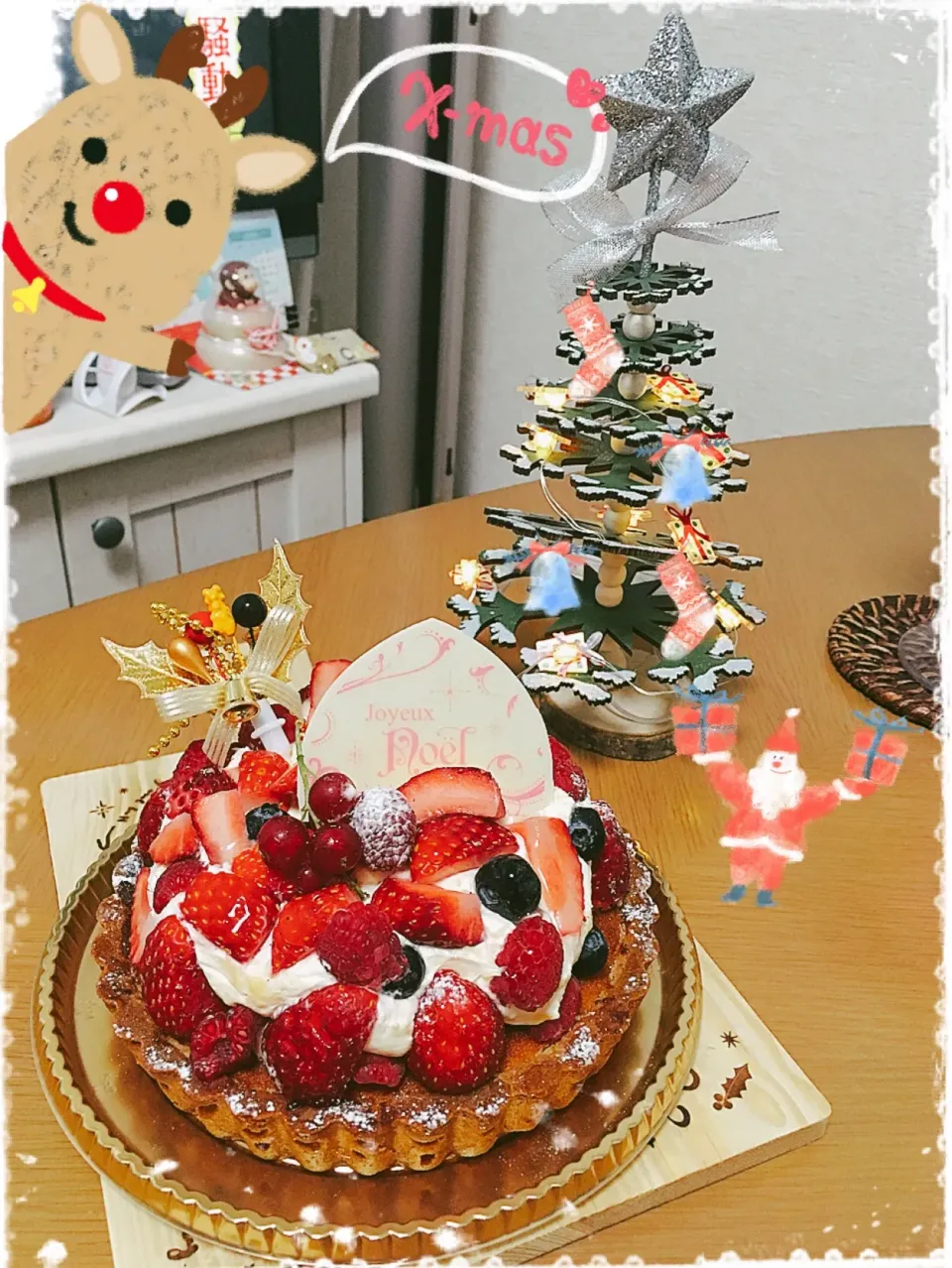 クリスマスケーキはせぱまるのイチゴのタルト🎂|みきぴょん♪さん