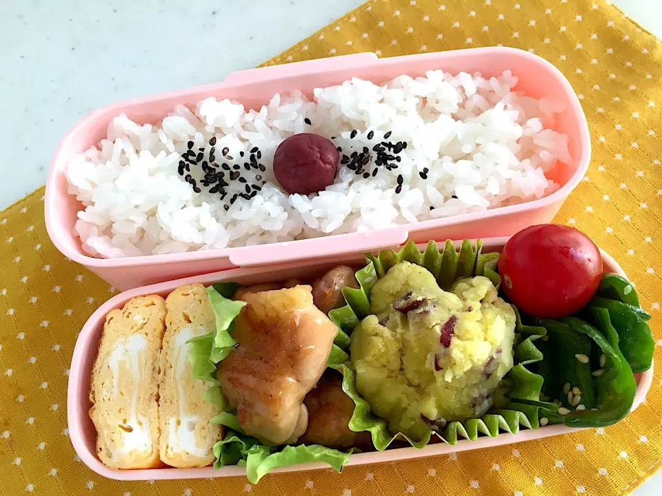 今日のお弁当🍱
鮭のヨーグルト味噌漬け焼き✨|くっきいさん