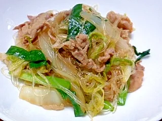 イ・シュリーさんの豚肉と野菜と春雨の炒め煮 #楽天レシピ|楽天レシピさん