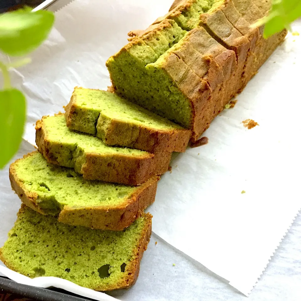 Snapdishの料理写真:抹茶パウンドケーキ🍵🍃|るるころさん