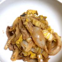 豚肉と白菜の味噌マヨ炒め