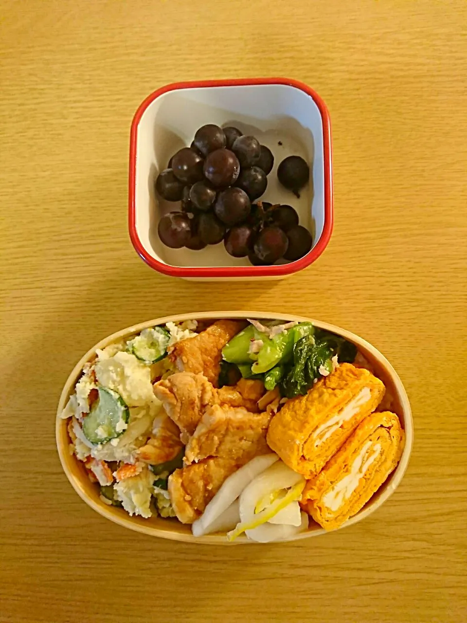 豚の味噌漬けと卵焼き 曲げわっぱ弁当 💟|kazさん