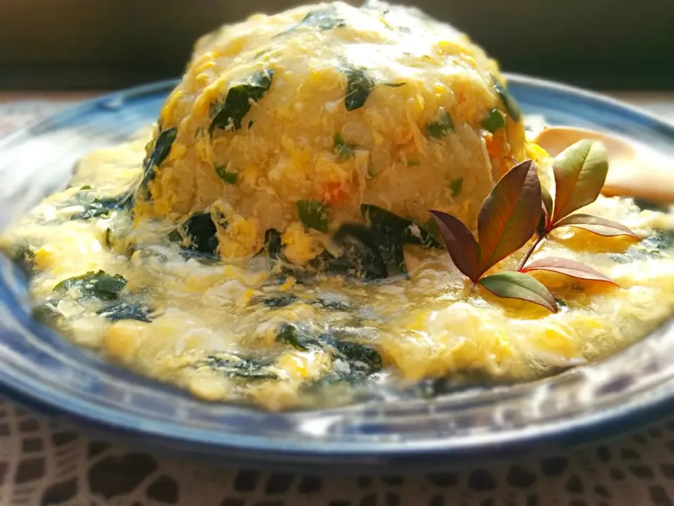 卵とわかめのあんかけチャーハン*|ことり*さん