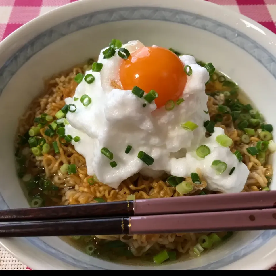 やってみたかったメレンゲチキンラーメン🍜|noeさん