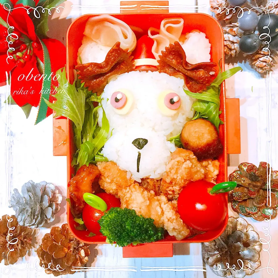 きょうの娘のお弁当

今年最後のお弁当は
うちのわんこ🐶ミルキーサンタ🎅弁当|りんりんさん