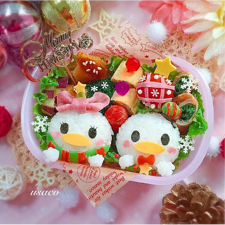 ドナルド＆デイジーのクリスマス弁当♡|usacoさん