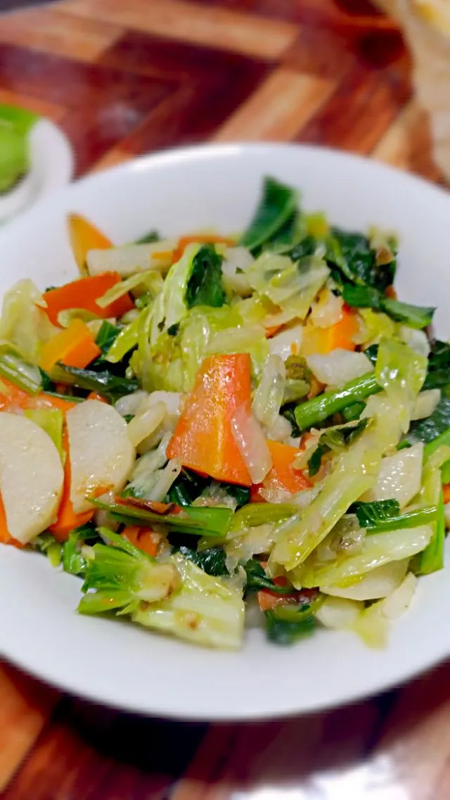 長芋と野菜炒め

（フレーム外）
鮭の塩焼き
アボカド
鶏出汁スープ|時雨さん