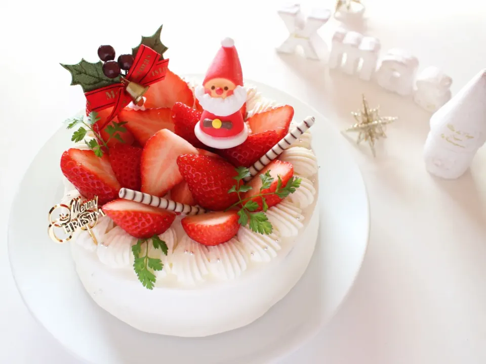 Snapdishの料理写真:クリスマスケーキ🎂次男のクリスマス会用🎅|hoppeさん