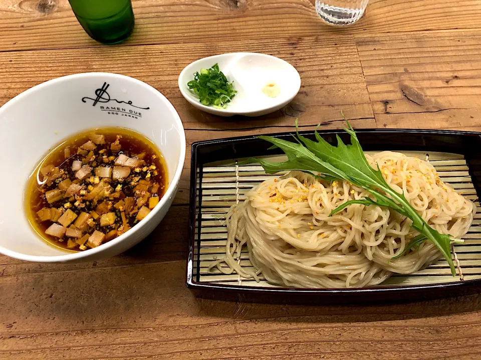 Snapdishの料理写真:果実酢のせいろつけ麺|hirotomoさん