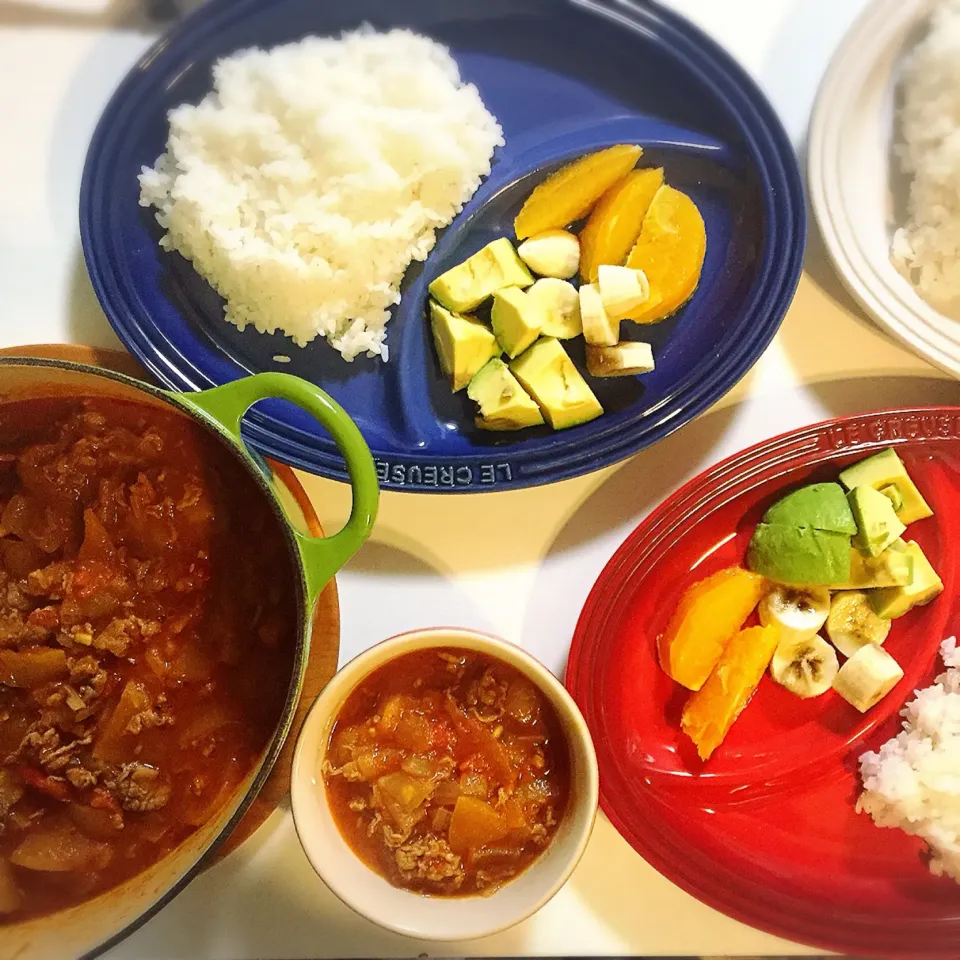 鶏肉のりんご&トマトピューレ煮込み🍅🍎をラム肉🐑で|nokorinさん