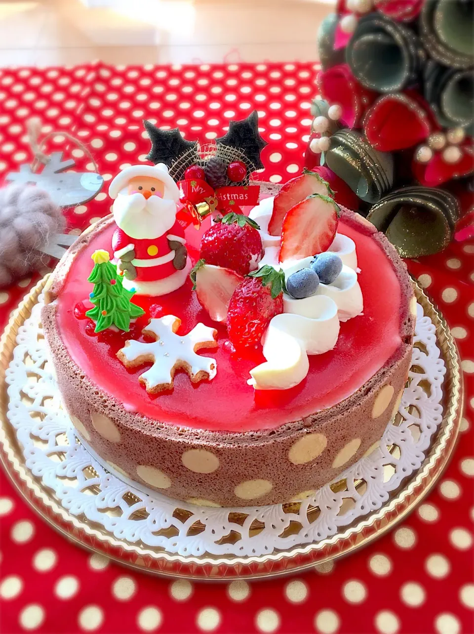 苺ムースのクリスマスケーキ|rie.saitoさん