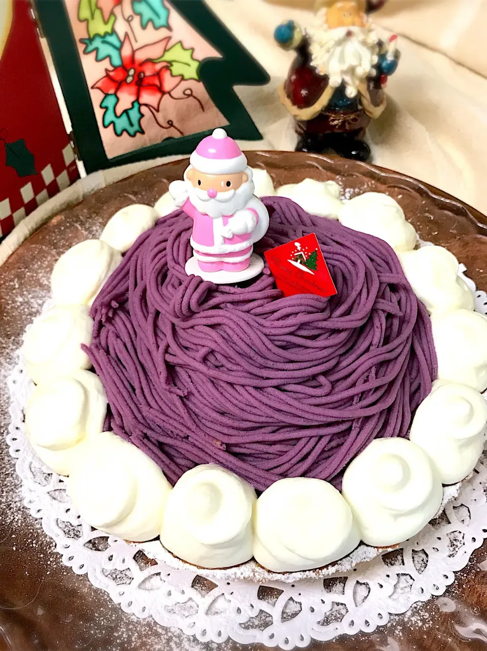 Snapdishの料理写真:🎄紫芋のタルト|春夏秋冬さん