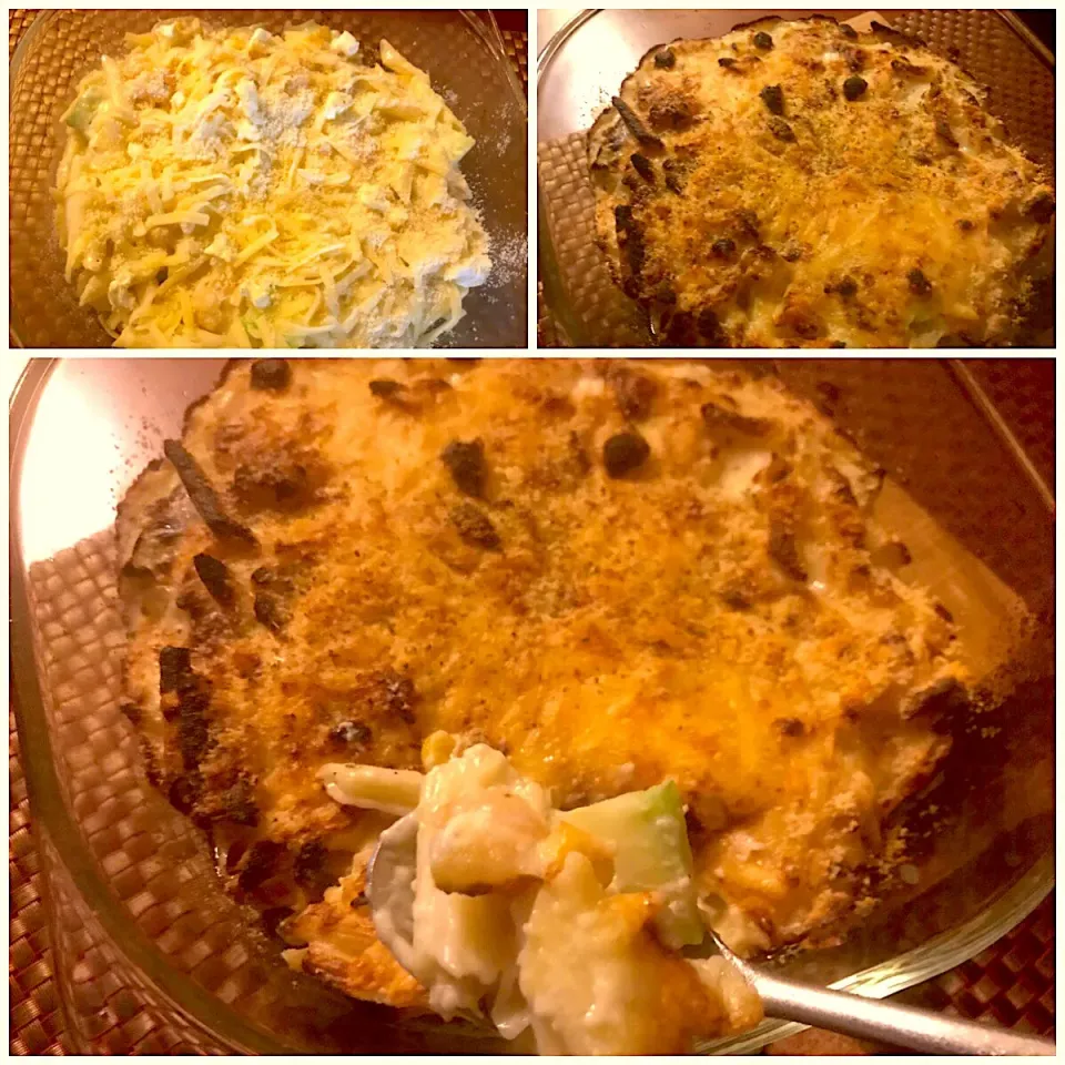 Macaroni au Gratin♨️ 3種のﾁｰｽﾞ ｺｰﾝ海老ﾏｶﾛﾆｸﾞﾗﾀﾝ|🌈Ami🍻さん