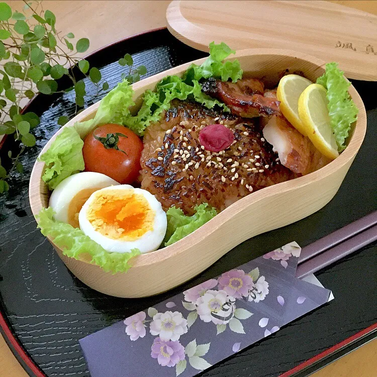 受験日まであと20日❤︎焼きおにぎり弁当|chikoさん