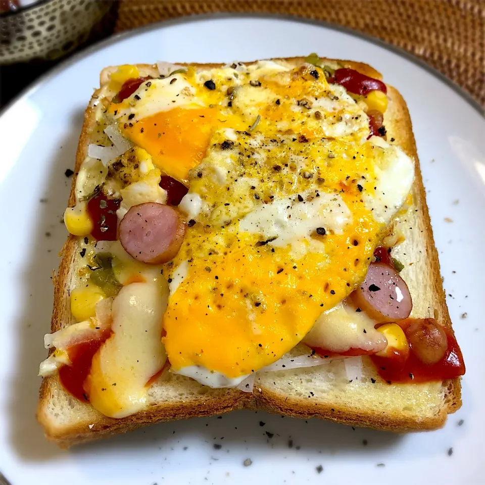 Snapdishの料理写真:朝ごぱん(ﾟ∀ﾟ)|nao子さん