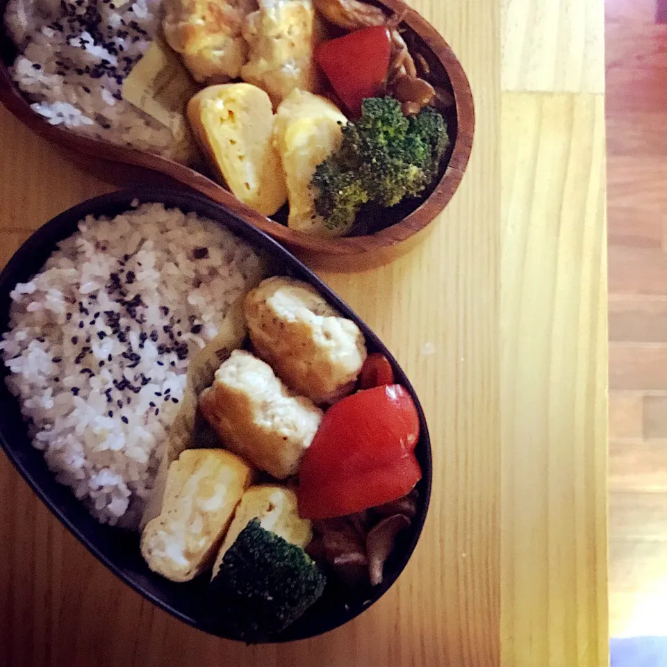 今日のお弁当♡


 #和食弁当  #お昼ごはん  #曲げわっぱ弁当  #作り置き  #たまご大好き  #作り置き弁当|ゆかさん