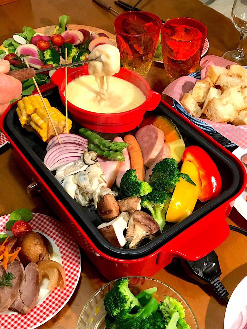 焼きチーズフォンデュ🧀