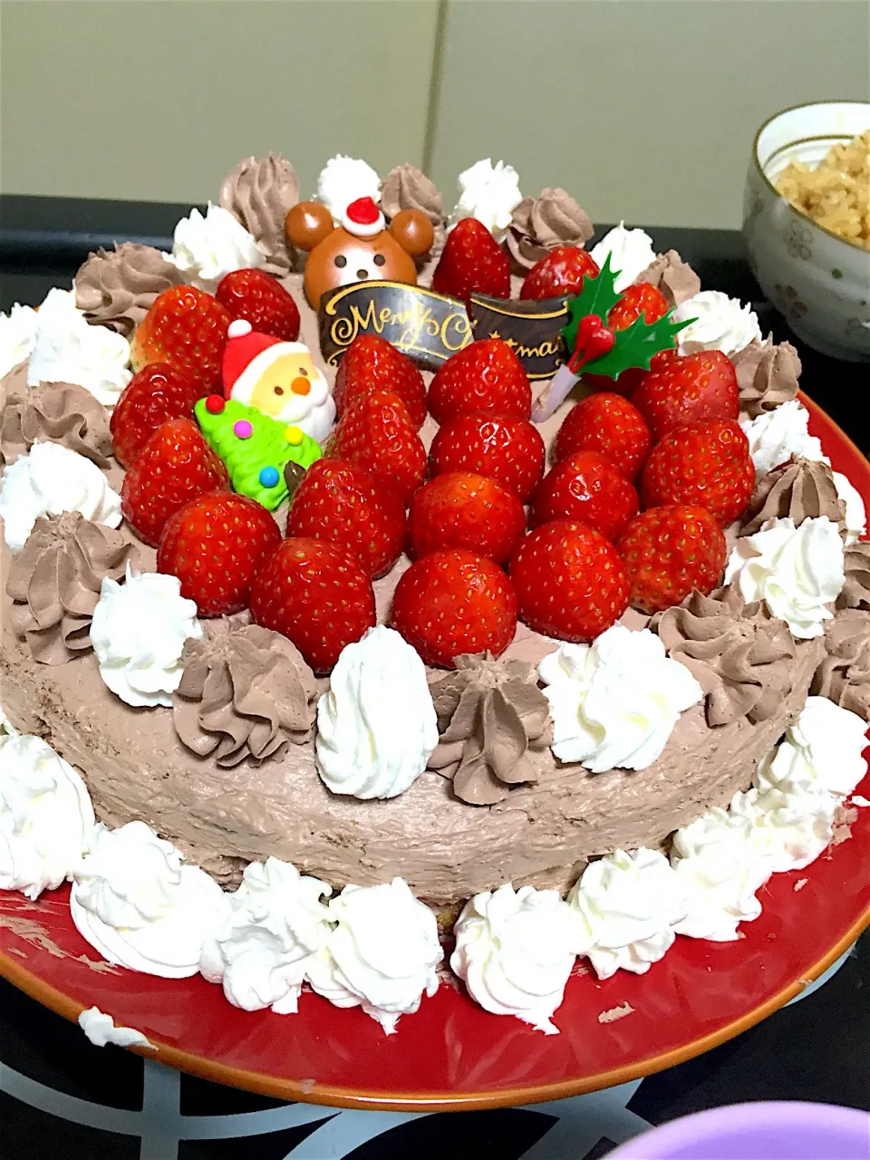 Snapdishの料理写真:長女とクリスマスケーキ♡|akkoさん