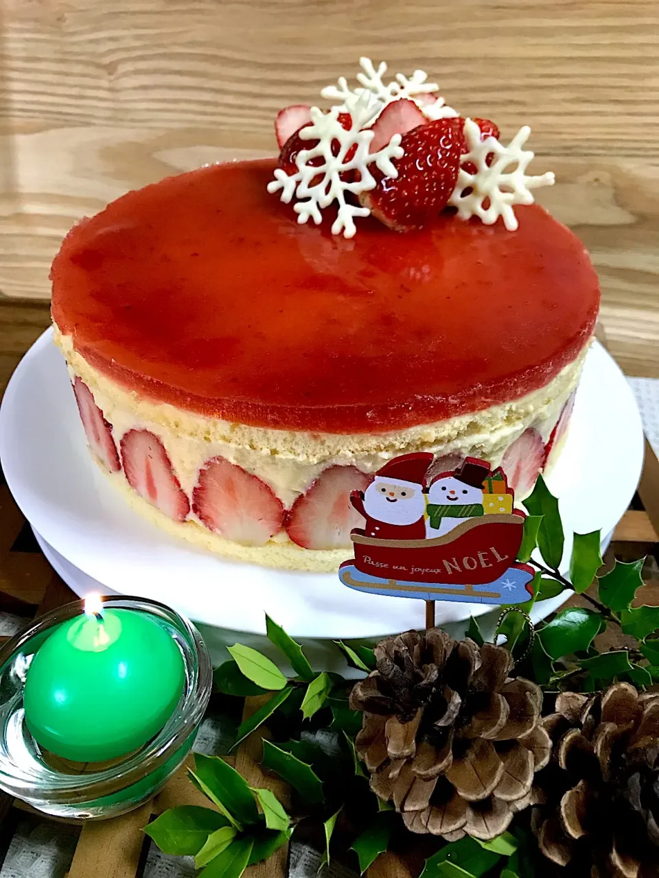 フレジェ～le fraisier〜
今年は🍓でクリスマス🎄
CALPIS特撰バターで濃厚🌟|あまねこ🌿さん