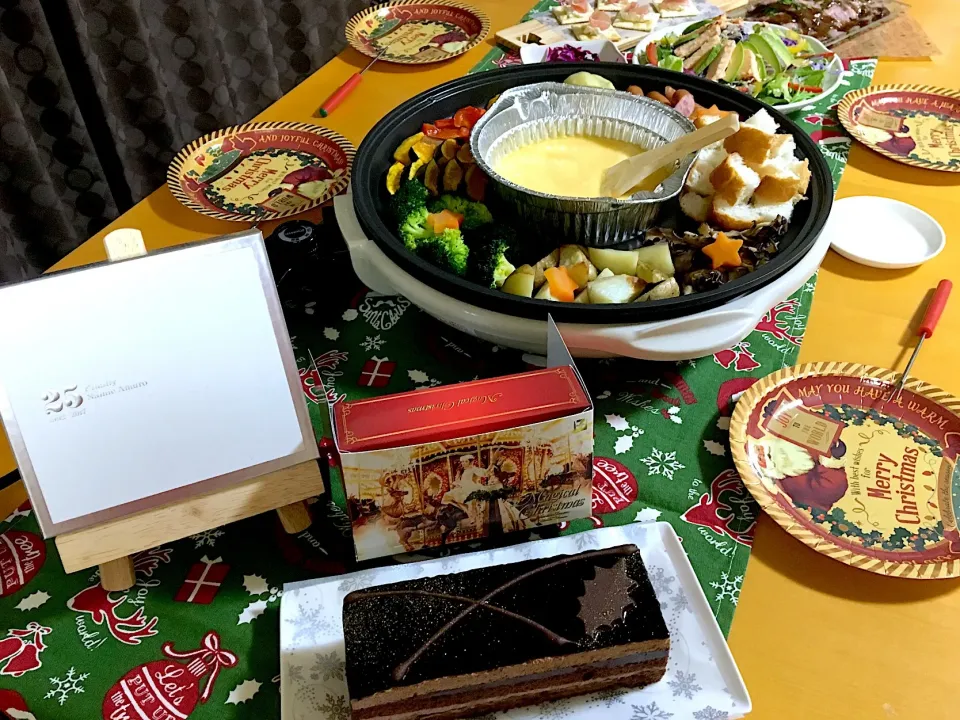 チーズフォンデュとセブンのケーキで❃#クリスマスメニュー|tokkoさん