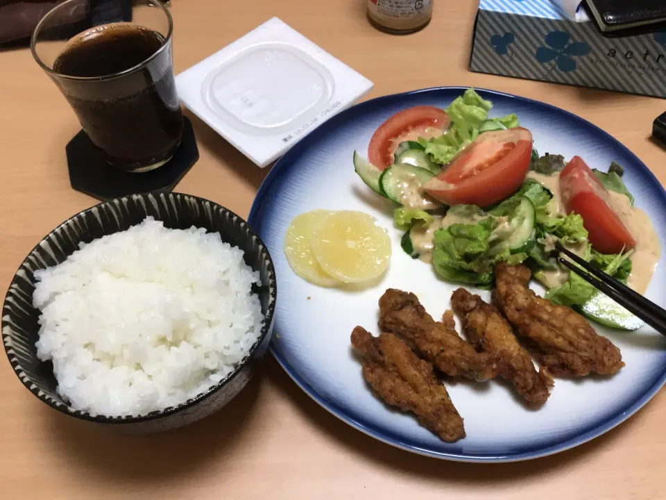 Snapdishの料理写真:チキボン定食|はやとさん