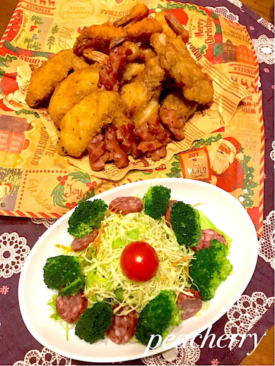 🎄クリスマスイブ⭐︎家族で夕飯😊①|☆ぴ〜ちゃん☆さん