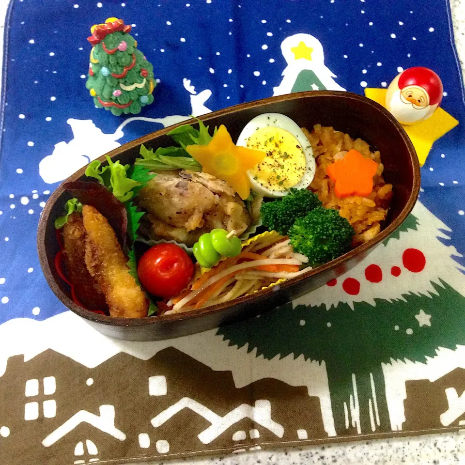 クリスマスの日のお弁当🎄|naonaomimichanさん