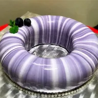 Mirror glacé blueberry mousse cake|Lie Lie Chongさん