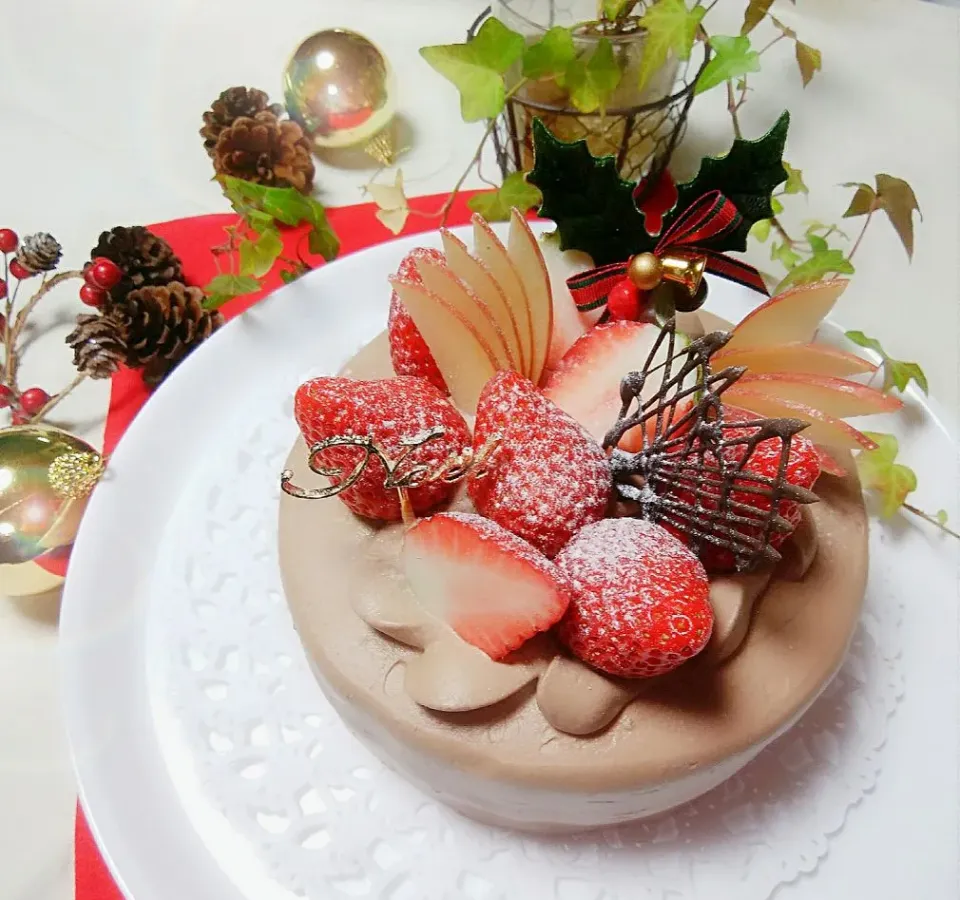 苺🍓の濃厚生チョコクリスマスケーキ🎄|sakurakoさん