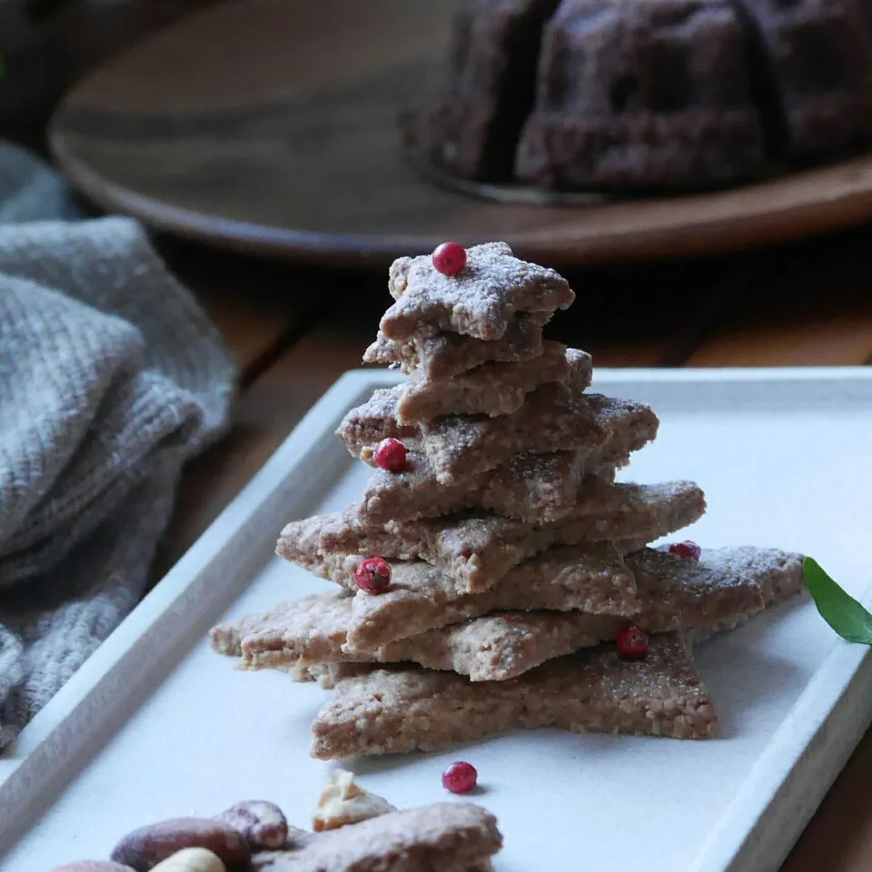 Oatmeal & Buckwheat flour, Cinnamon Cookies / オートミールとそば粉のヴィーガンクッキー|まちまちこさん