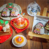 サンタのデコ巻き寿司🎅🏻
*
*
🎄 MerryX'mas 🎅
今年もサンタのデコ巻き寿司
作ってみました！
今度は正月バージョン作らねば🎍|okanさん