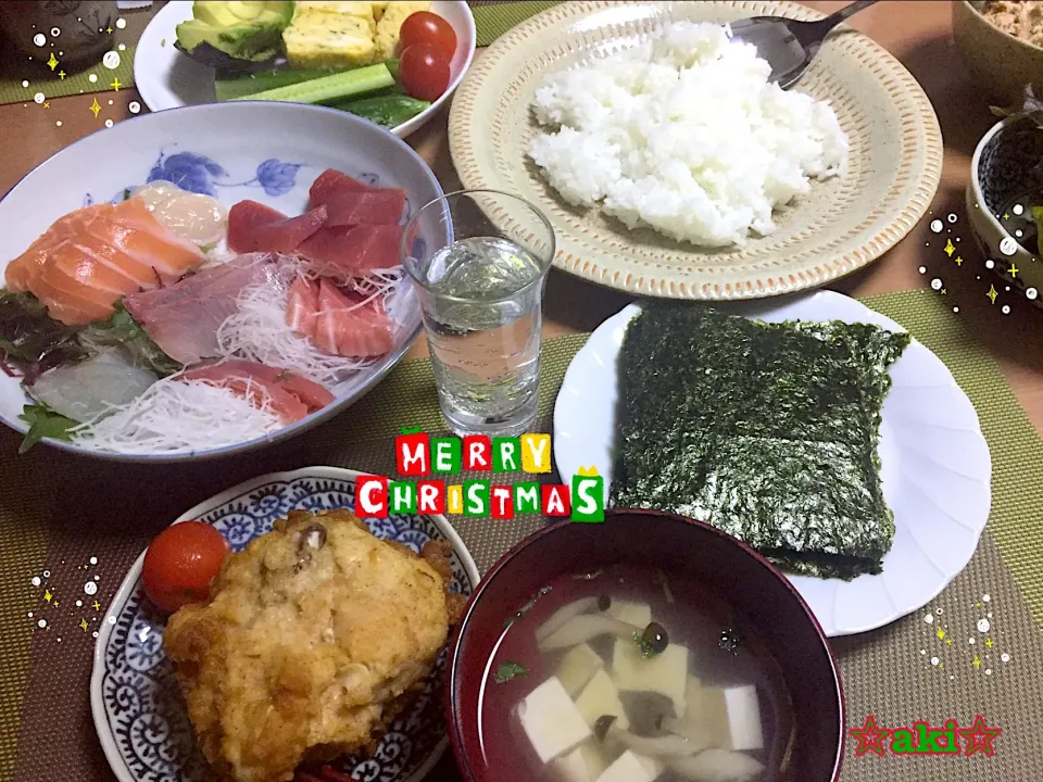 2017ねんのChristmas🎄✨は…
手巻き寿司&チキン🍴‼︎
☆2017.12.25🍀☆|☆aki☆さん